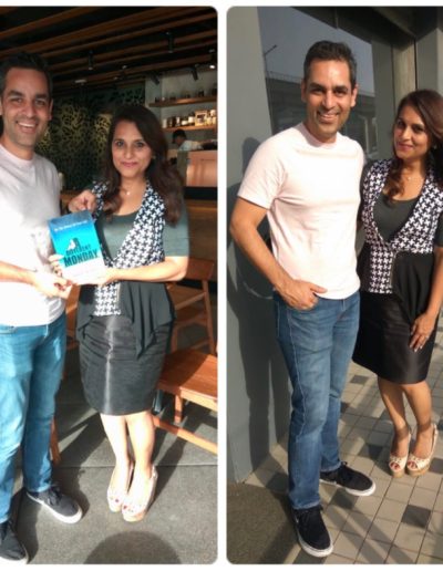 Presenting Book to Ankur Warikoo